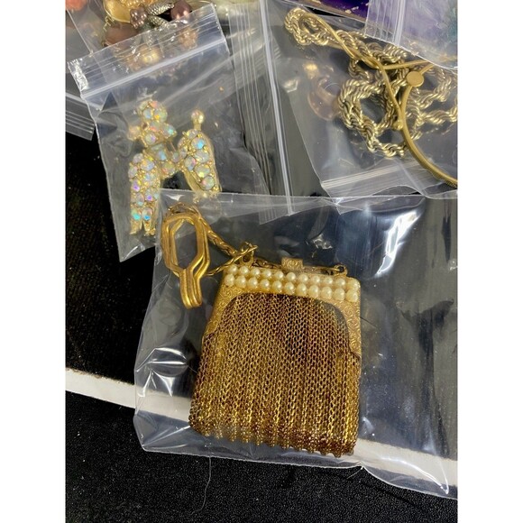 VTG  Art Deco Victorian jewelry 75 PC lot BAG Shell Cameo Brooches Florenza Krem - Picture 14 of 16